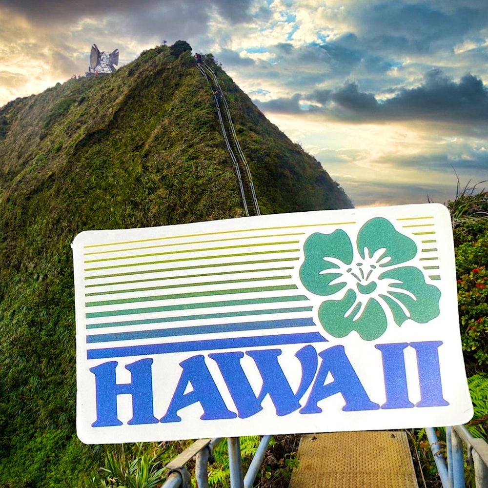Hawaii Aloha State Ohana Shaka Travel 808 Samoan Love Deco Single Sticker